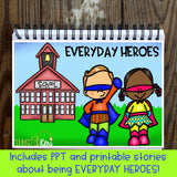 Super Hero Themed Classroom Guidance Lesson Bundle Unit for Early Elementary School Counseling
