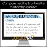Healthy Relationships Classroom Guidance Lesson for School Counseling