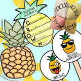 Pineapple Themed Classroom Guidance Lesson Bundle Unit for Early Elementary School Counseling