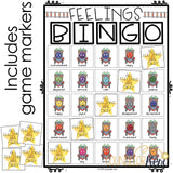 Feelings Game: Bingo Counseling Game to Practice Identifying Emotions