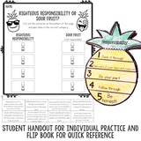 Responsibility Classroom Guidance Lesson for School Counseling Pineapple