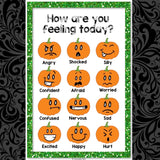 Halloween Pumpkin Emoji Feelings Posters - School Counseling