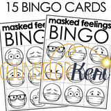 Feelings Activity Counseling Classroom Guidance Lesson Emotions with Masks