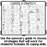 Coping Skills Color by Code: Calming Strategies Activity for School Counseling