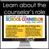 Meet the Counselor Classroom Guidance Lesson for Back to School