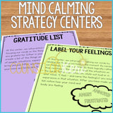 Mind Calming Strategies Centers: Coping Skills Classroom Guidance Lessons