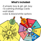 Calm Corner Clip Card: Identify Feelings & Choose Calming Strategies