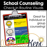 School Counseling Check In Routine Visual Aids for Group & Individual Counseling