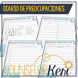 Spanish Worry Workbook Managing Worry Activities & Spanish Counseling Activities