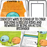 Bullying Centers: Bullying Review Activities for Counseling Guidance Lesson