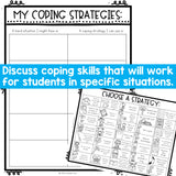 Color by Coping Skills Spring Activity for School Counseling
