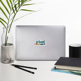 School Counselor Rainbow Letters Bubble-free stickers