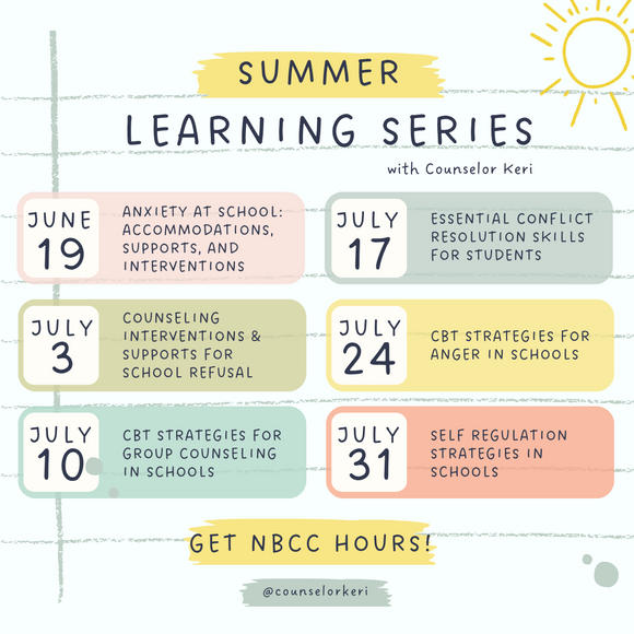 Summer Learning Series with NBCC Clock Hours