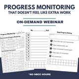 School Counseling Progress Monitoring That Doesn't  Feel Like Extra Work without NBCC Hours - Summer Learning Series 2026