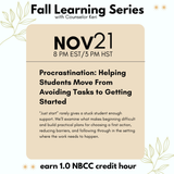 Fall Learning Series 2026: Bundled Sessions with NBCC Clock Hours