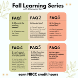 Fall Learning Series 2026: Bundled Sessions without NBCC Clock Hours