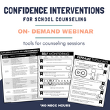 Fall Learning Series Webinar: Confidence Interventions for School Counseling