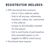 Solution-Focused Brief Counseling Techniques for Busy School Days On-Demand Webinar: 2025 Summer Learning Series No NBCC Hours