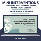 Fall Learning Series 2025: Bundled Webinar Professional Development Sessions