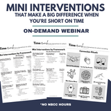 Fall Learning Series 2025: Bundled Webinar Professional Development Sessions