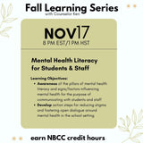 Fall Learning Series 2025: Bundled Webinar Professional Development Sessions