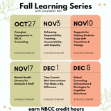 Fall Learning Series 2025: Bundled Webinar Professional Development Sessions
