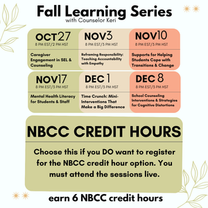 Fall Learning Series 2025: Bundled Webinar Professional Development Sessions