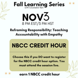 Fall Learning Series 2025: Reframing Responsibility: Teaching Accountability with Empathy Webinar PD