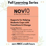 Fall Learning Series 2025: Bundled Webinar Professional Development Sessions