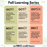 Fall Learning Series 2026: Bundled Sessions without NBCC Clock Hours