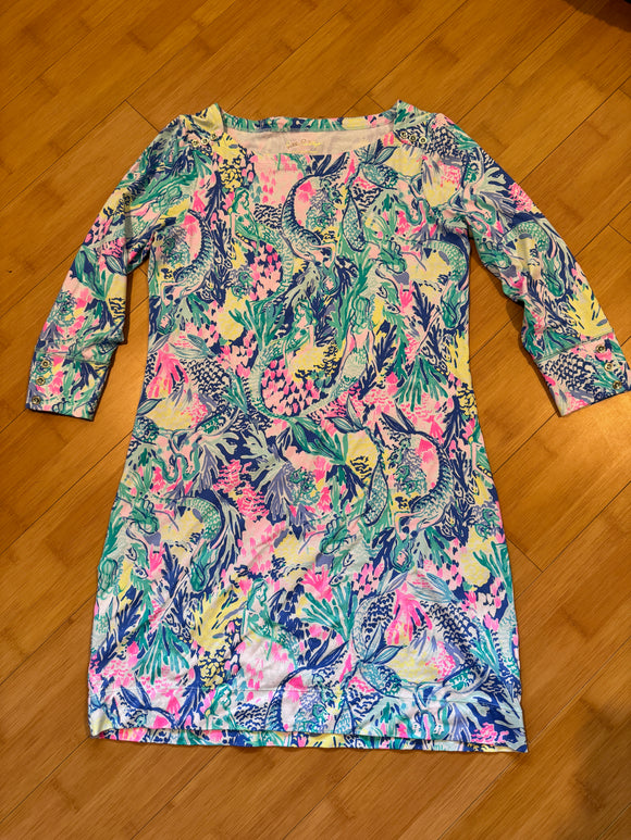 Lilly Pulitzer Medium Tropical Floral Shift Dress