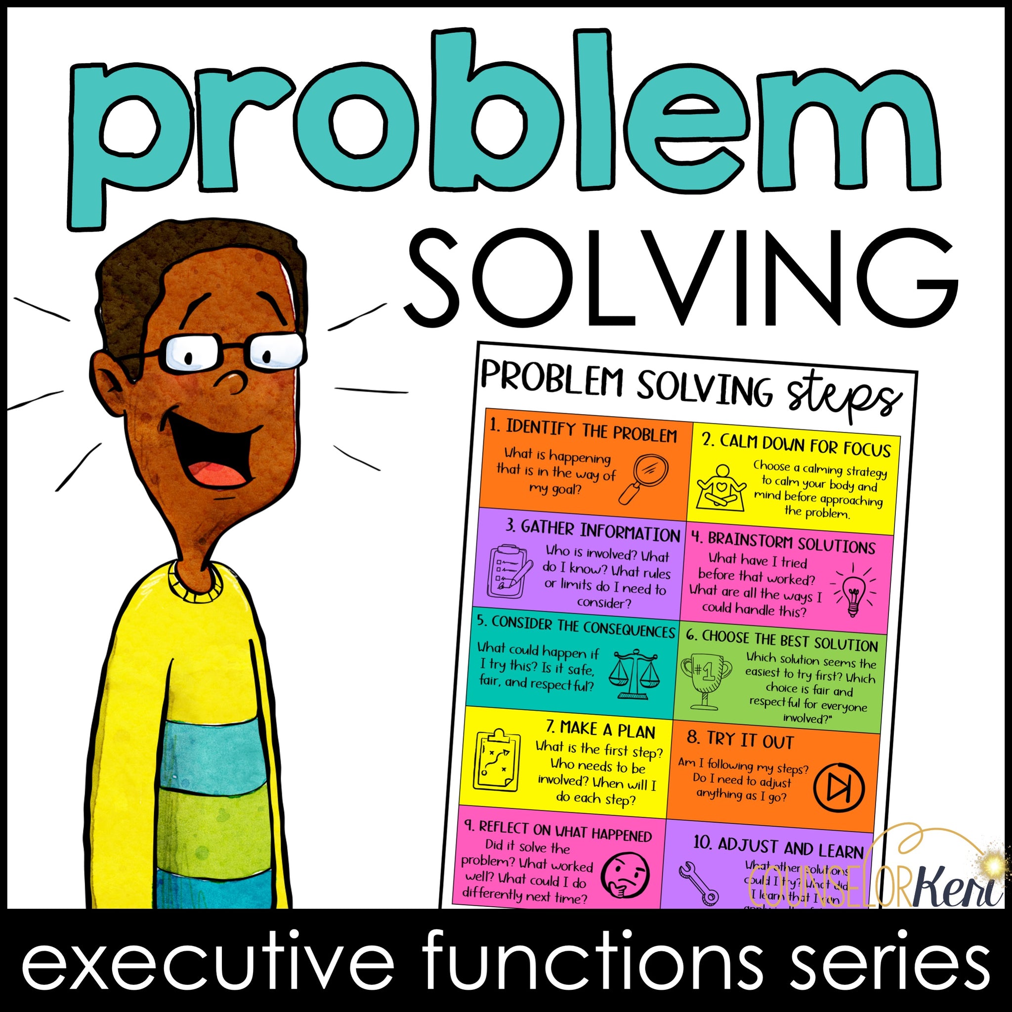 Le Problem Problem Solving Lesson: Executive Functioning Classroom Counseling Les ...