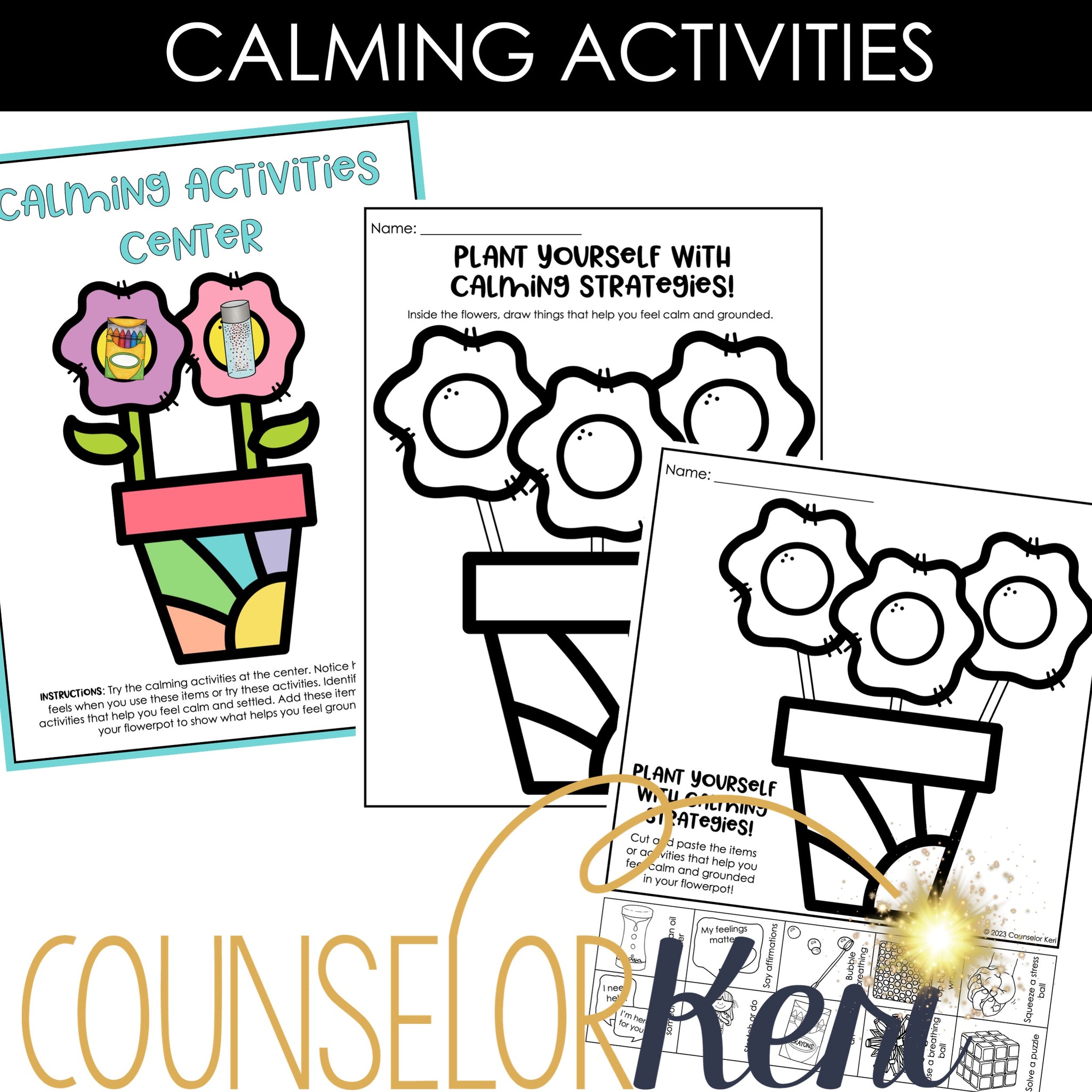 Spring SEL Centers: Spring Counseling Activities for Classroom Counsel ...