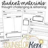 Cognitive Behavioral Therapy Guide & Toolkit: CBT School Counseling Materials