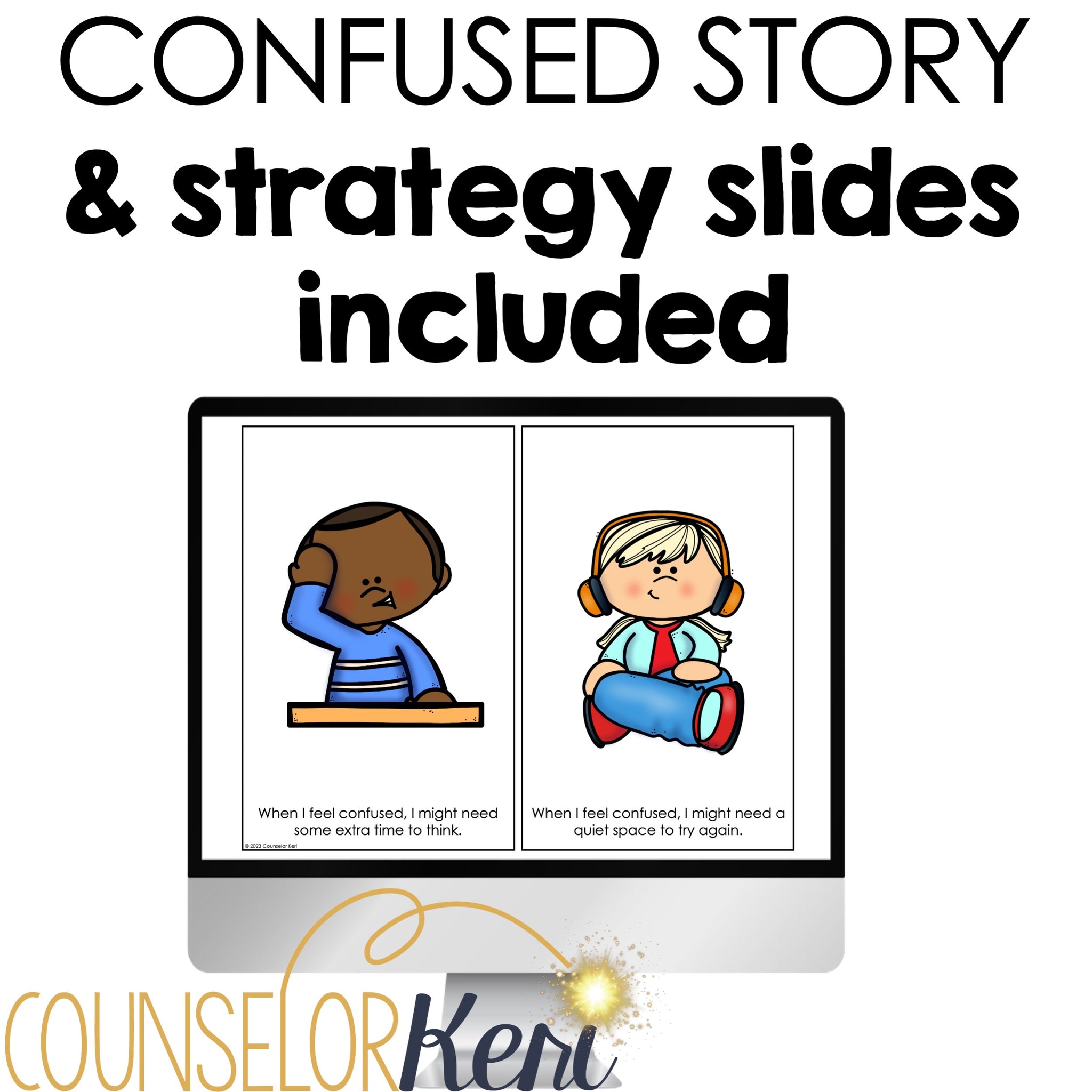 Geeling Confuse I Feel Confused Counseling Activity: Confused Lesson for Kindergarten ...