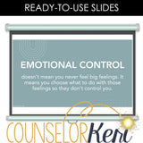 Emotional Control Lesson: Executive Functioning Classroom Counseling Lesson