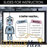 Big Deal Little Deal Counseling Lesson: Problem Size and Reaction Size Activity