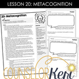 Metacognition Lesson: Executive Functioning Classroom Counseling Lesson