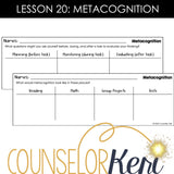 Metacognition Lesson: Executive Functioning Classroom Counseling Lesson