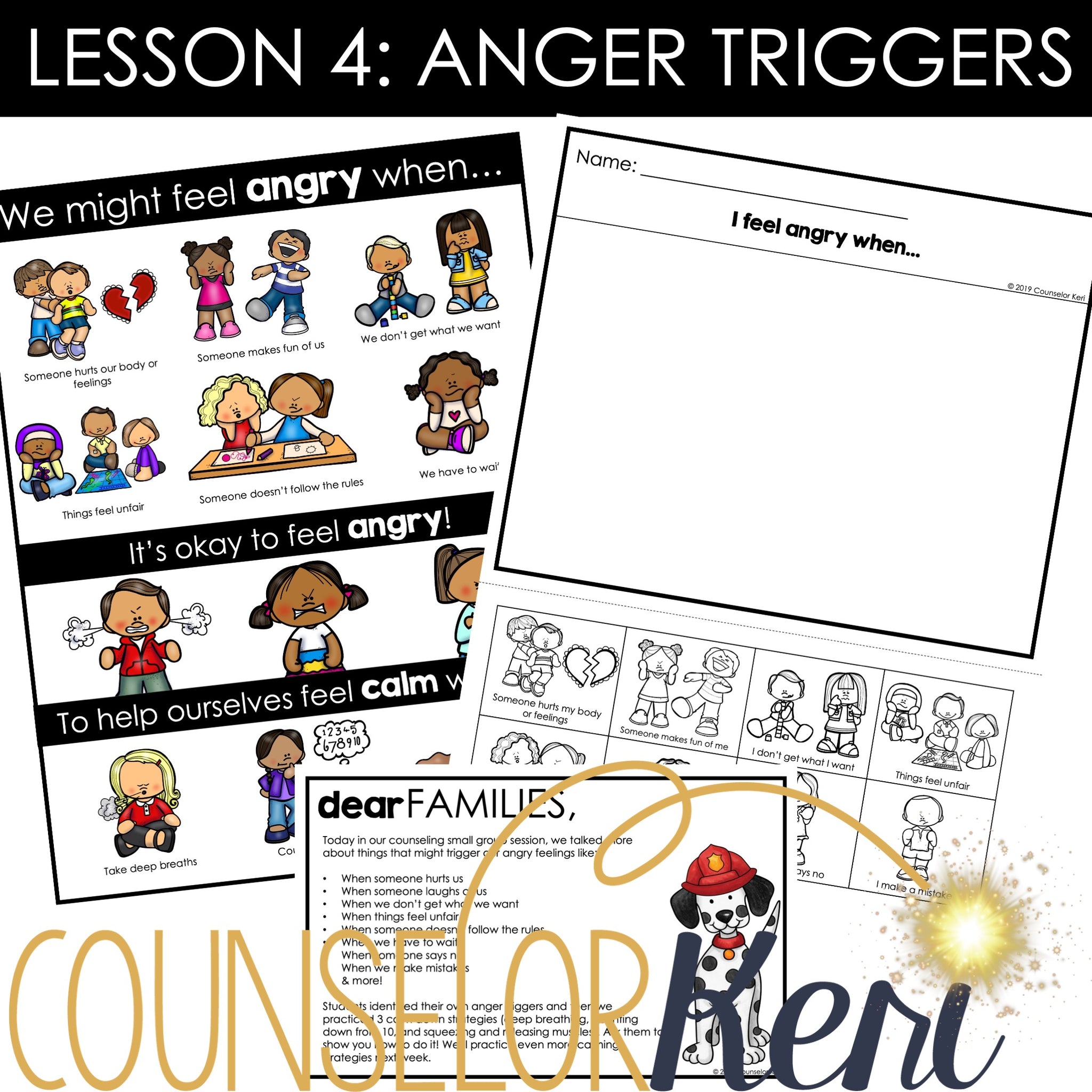 Kindergarten Anger Group: Managing Anger Activities for Group Counseli ...