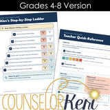 School Avoidance & Anxiety Toolkit for Counselors | K-8 Worksheets for School Refusal Individual School Counseling
