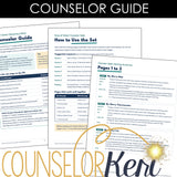 School Avoidance & Anxiety Toolkit for Counselors | K-8 Worksheets for School Refusal Individual School Counseling