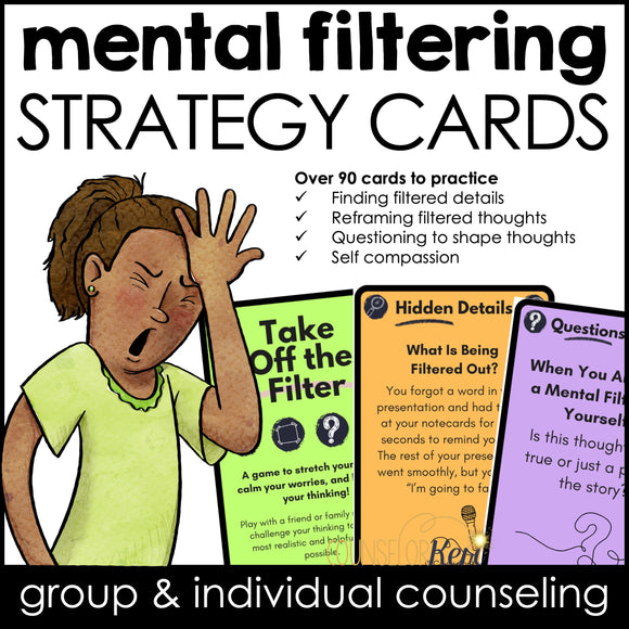 Mental Filtering Activity: CBT Activity for Thinking Traps in Counseling