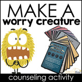 Externalizing Worry: Create a Worry Character Discussion Prompts and Cards for Counseling