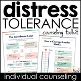 Coping Skills Worksheets & Visuals for Anxiety and Avoidance | DBT Distress Tolerance | Grades K-8