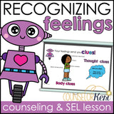 Recognizing Feelings Counseling Lesson: Emotions Body Clues SEL Activity