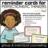 Flexible Thinking Reminder Cards for Perfectionistic Thinkers School Counseling