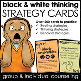 Black and White Thinking Activity: CBT Activity for Anxiety in Counseling