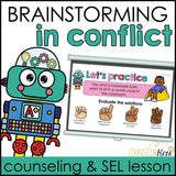 Brainstorming in Conflict Counseling Lesson: Conflict Resolution SEL Activity