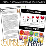 Friendship Group Counseling: Friendship Activities for Boundaries and Respect
